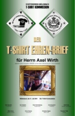 Ehrenbrief von unserem grten Fan Axel Wirth